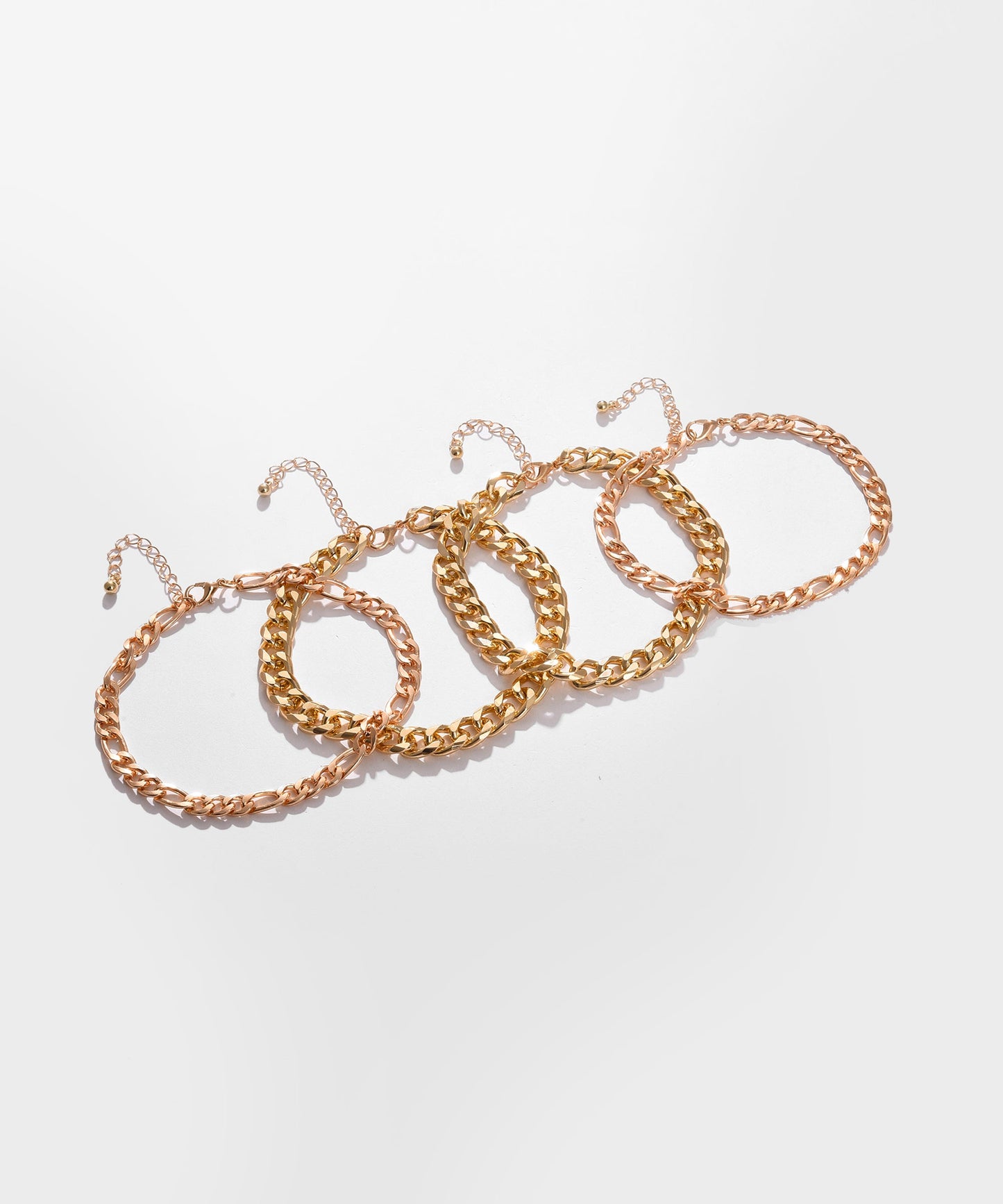 Pack of 4 Gold Plated Designer Bracelets