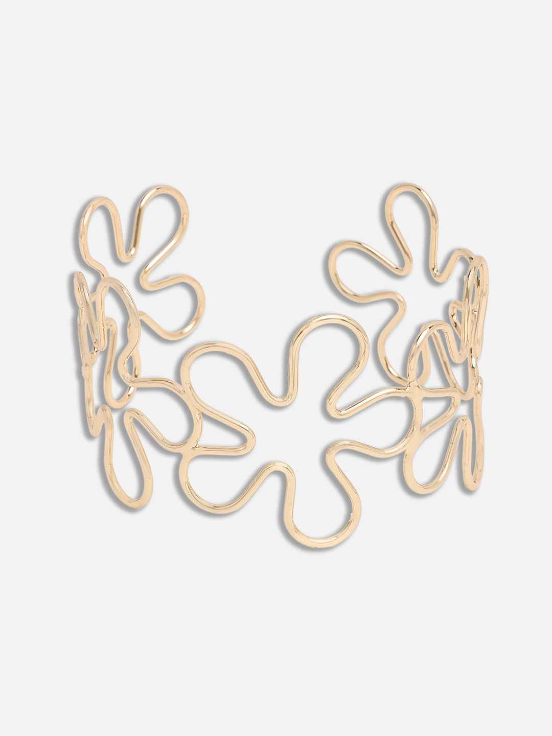 GOLD PLATED PARTY DESIGNER ARMLET FOR WOMEN