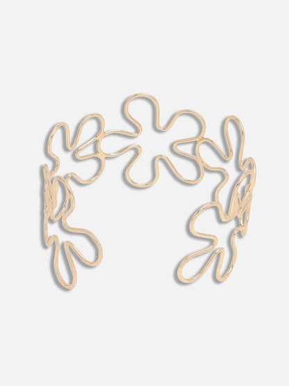 GOLD PLATED PARTY DESIGNER ARMLET FOR WOMEN