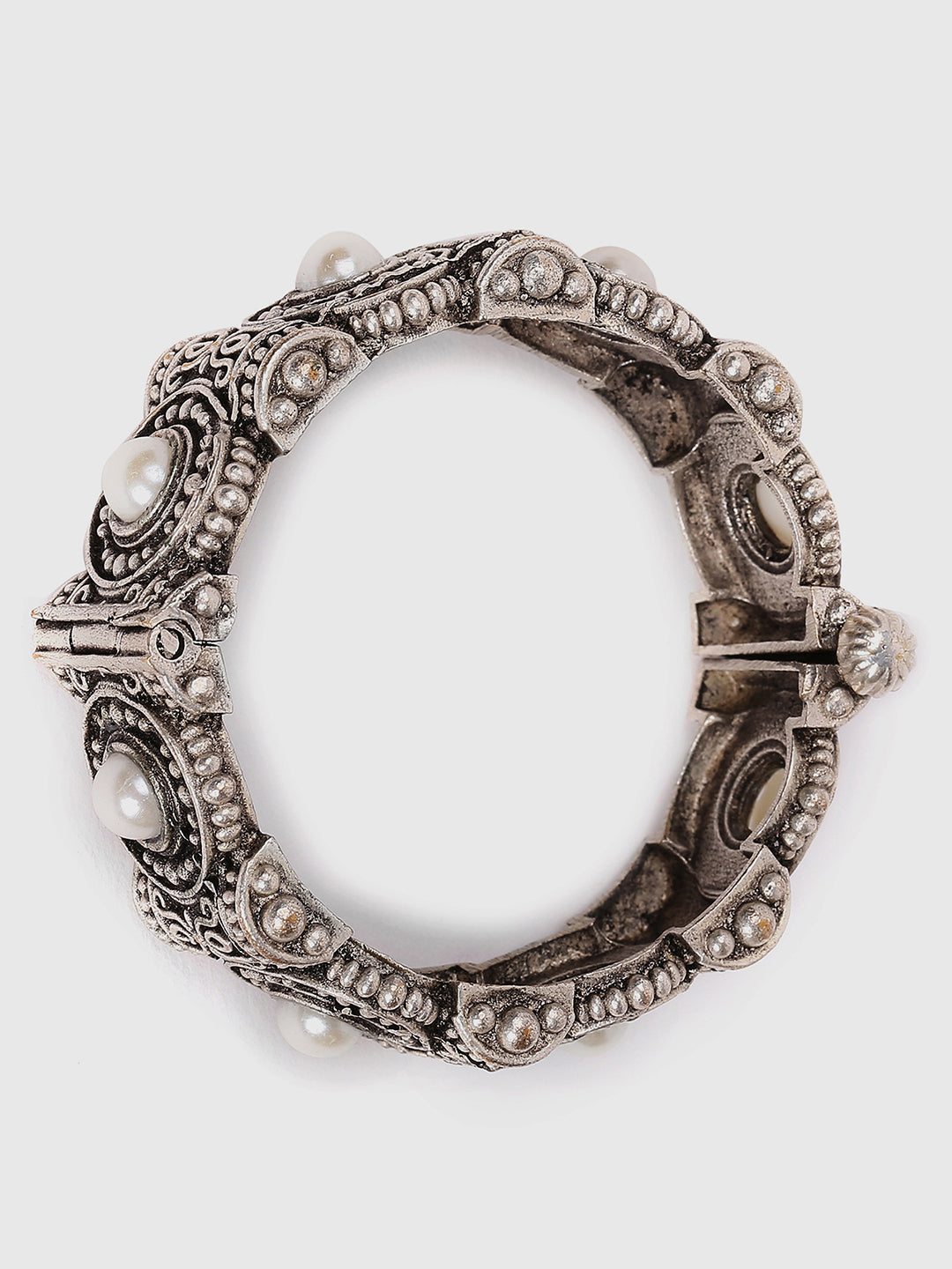 Silver-Plated Kada Bracelet