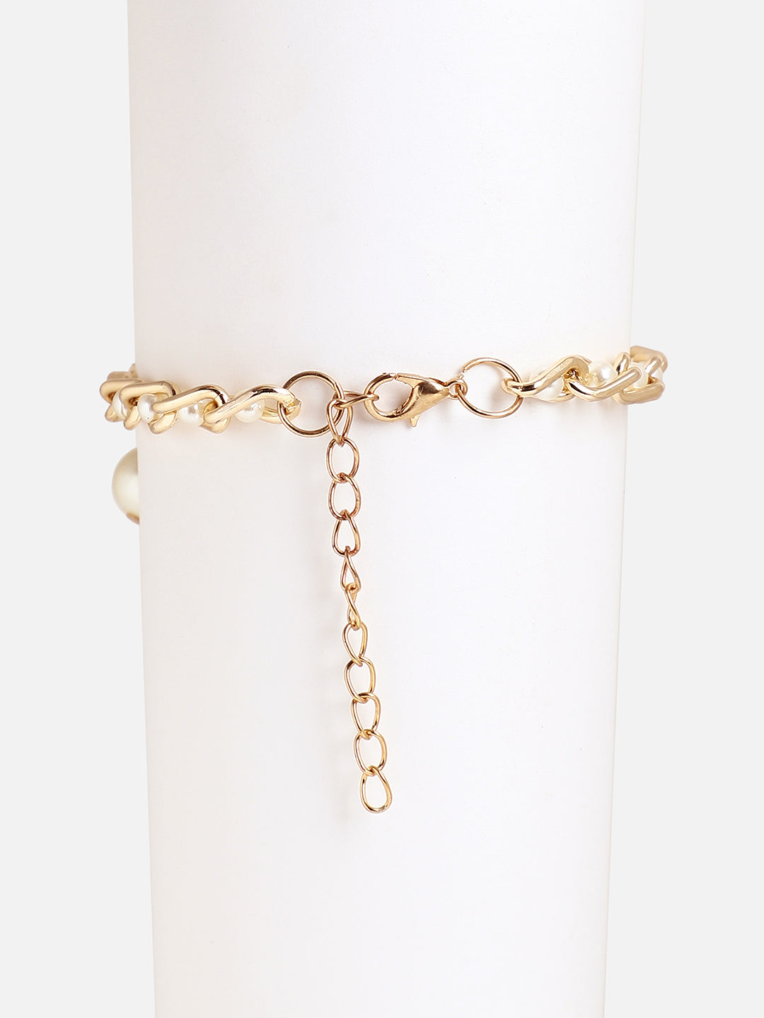 Gold Plated Designer Stone Party Bracelet