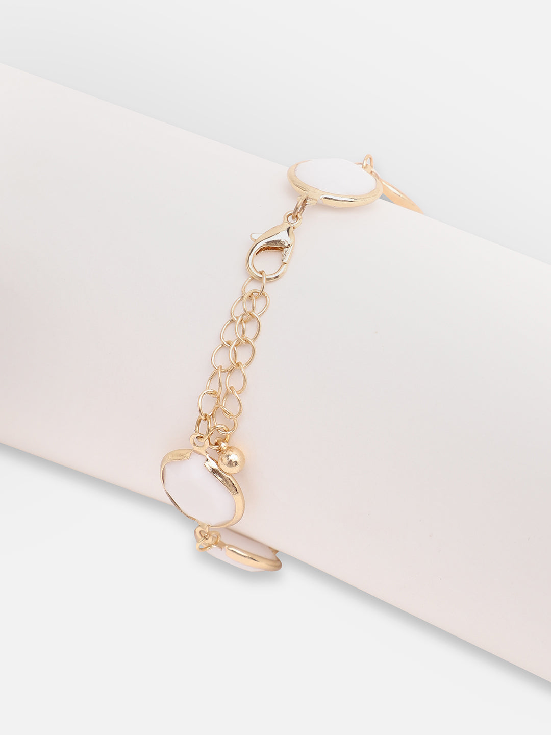 GOLD PLATED CASUAL DESIGNER STONE STONE BRACELET FOR WOMEN