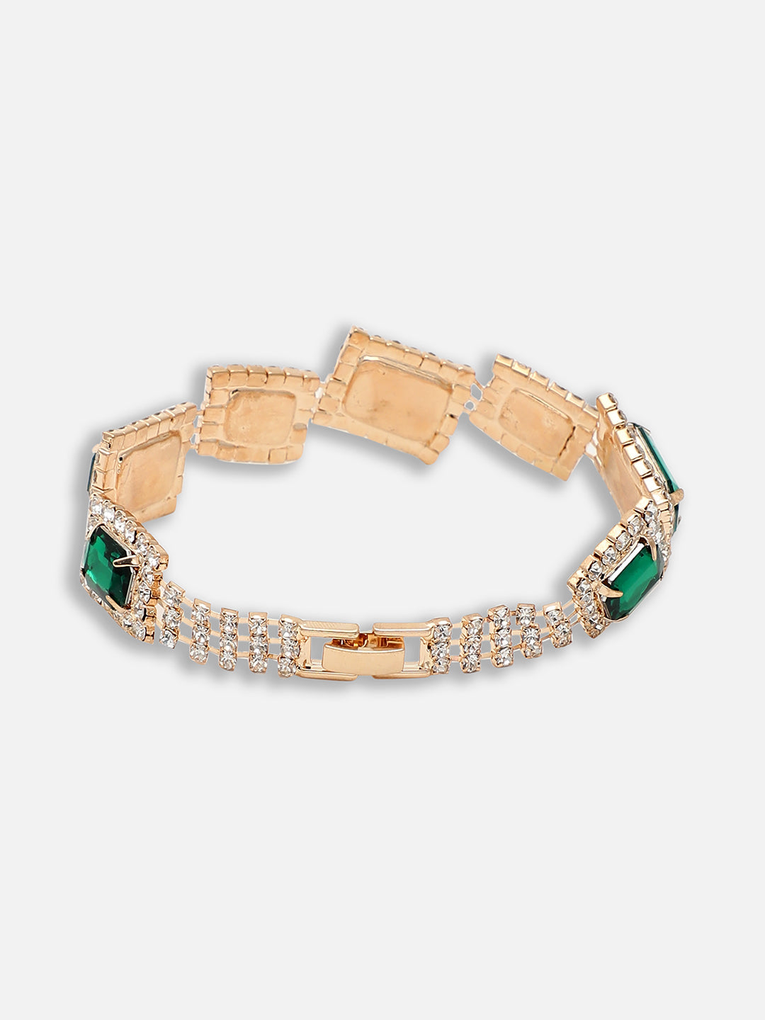 GOLD PLATED PARTY DESIGNER STONE BRACELET FOR WOMEN