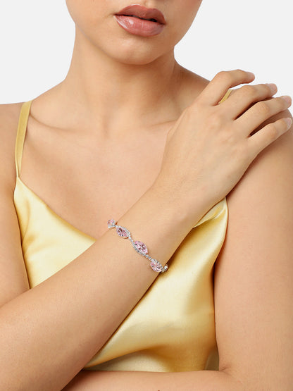 GOLD PLATED PARTY DESIGNER STONE BRACELET FOR WOMEN