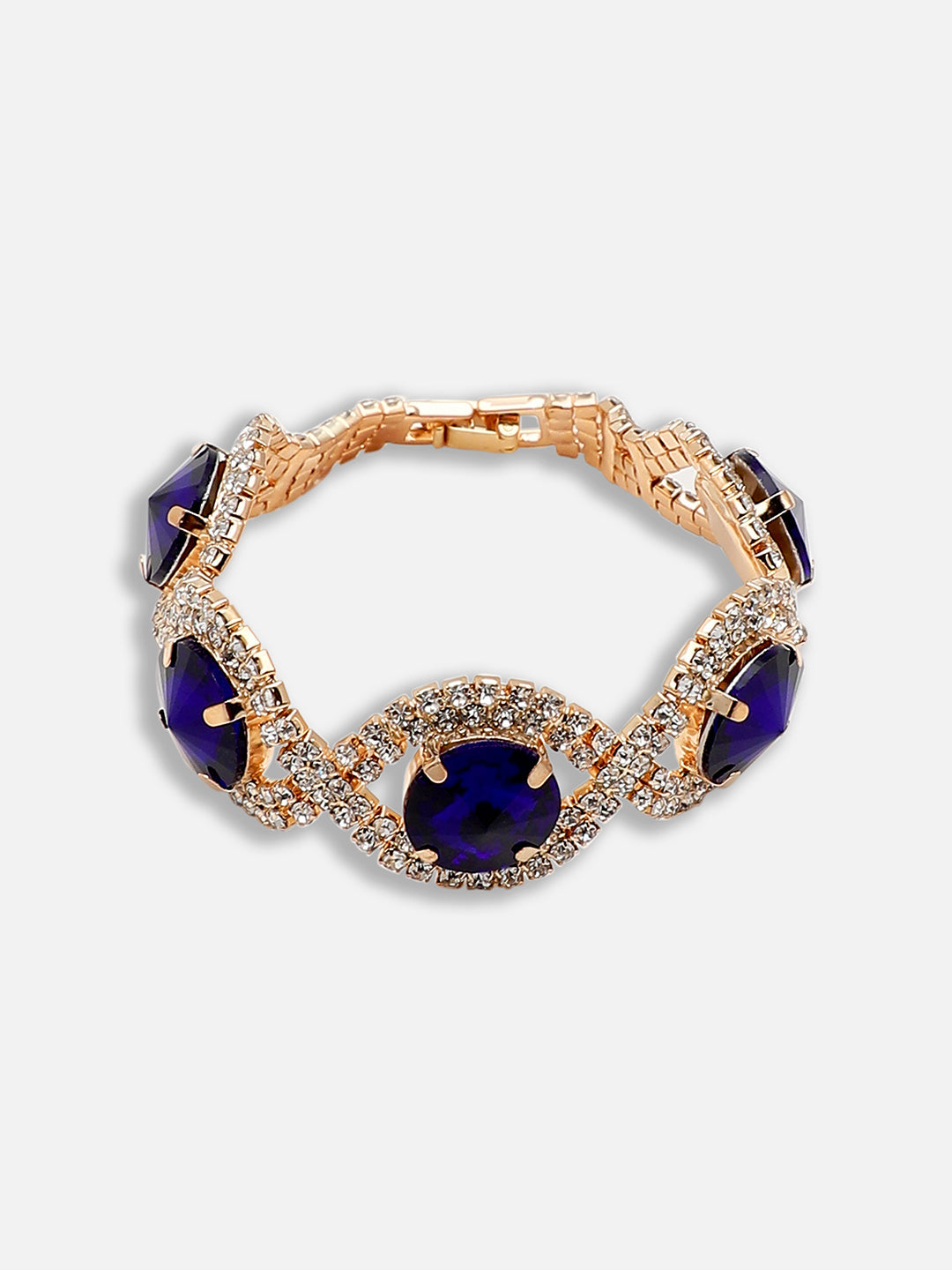 GOLD PLATED PARTY DESIGNER STONE BRACELET FOR WOMEN