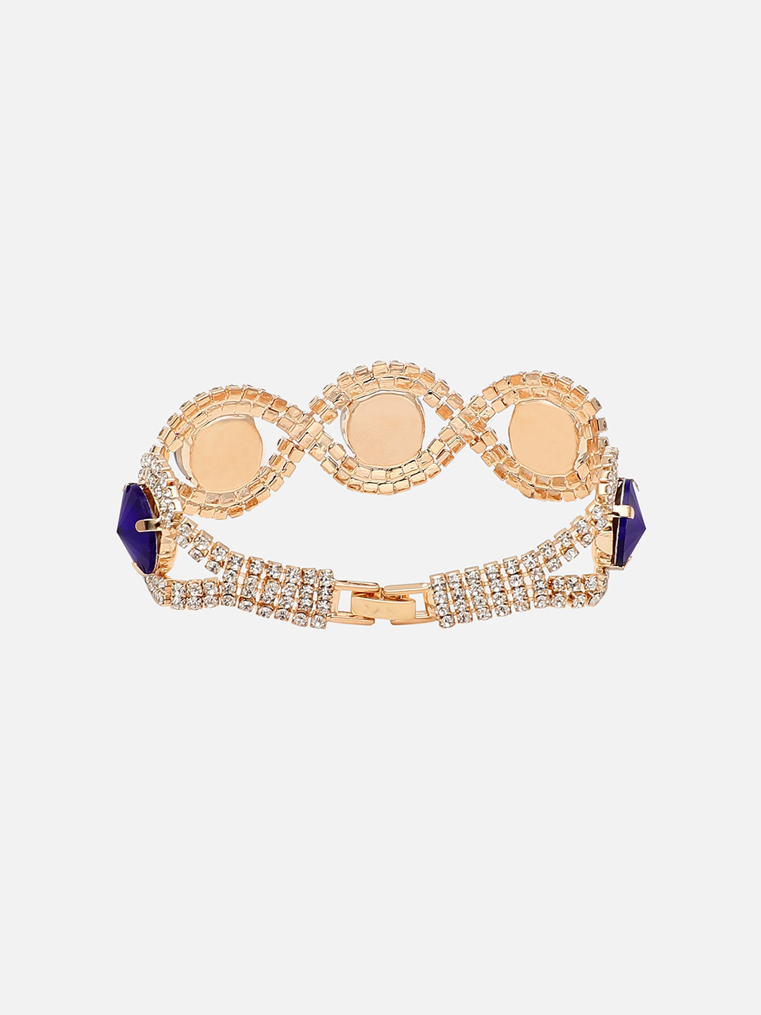 GOLD PLATED PARTY DESIGNER STONE BRACELET FOR WOMEN