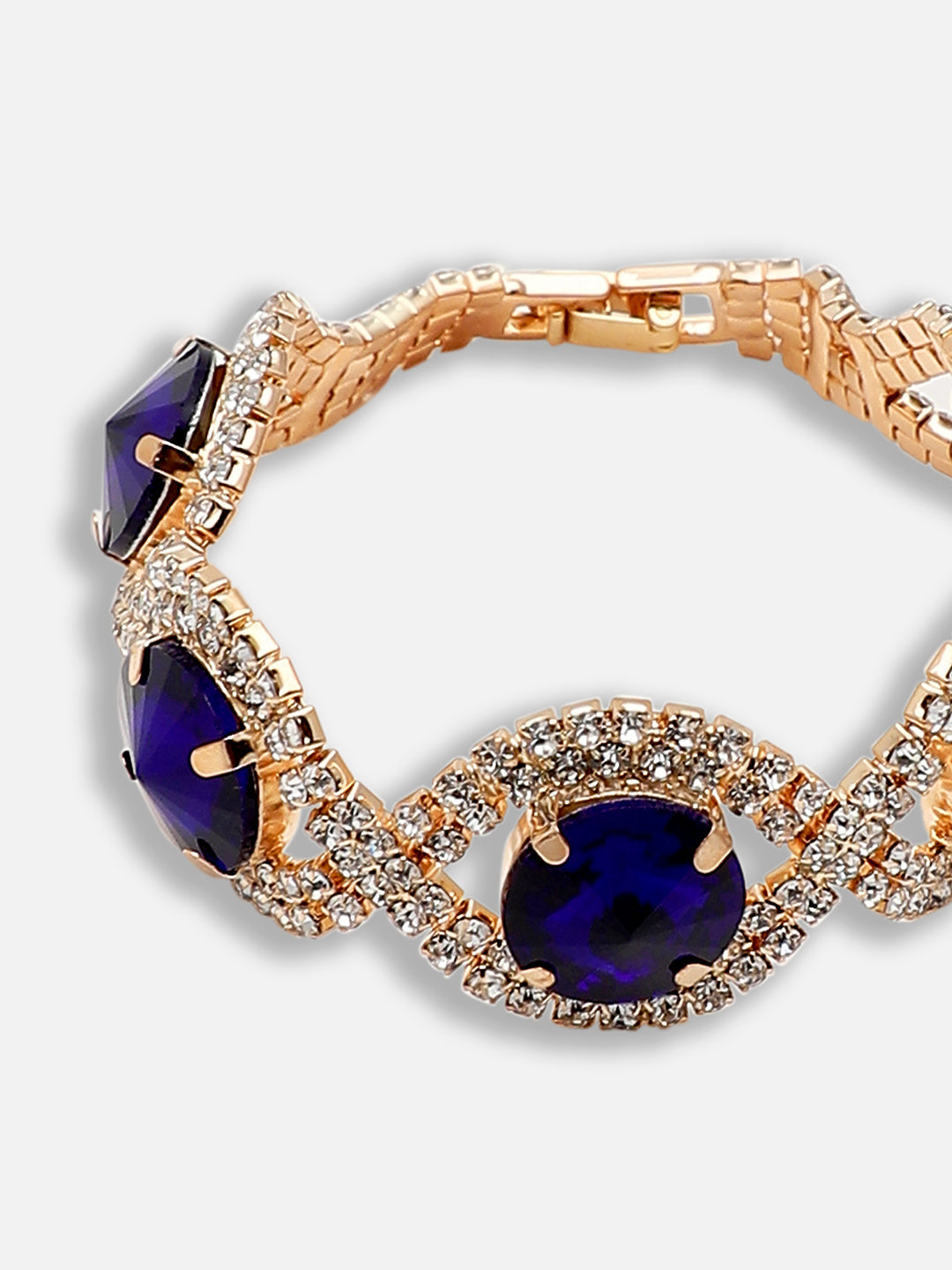 GOLD PLATED PARTY DESIGNER STONE BRACELET FOR WOMEN