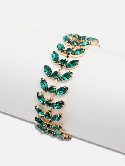 GOLD PLATED PARTY DESIGNER STONE BRACELET FOR WOMEN