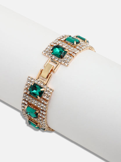 GOLD PLATED PARTY DESIGNER STONE BRACELET FOR WOMEN