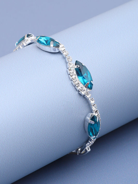 GOLD PLATED PARTY DESIGNER STONE BRACELET FOR WOMEN