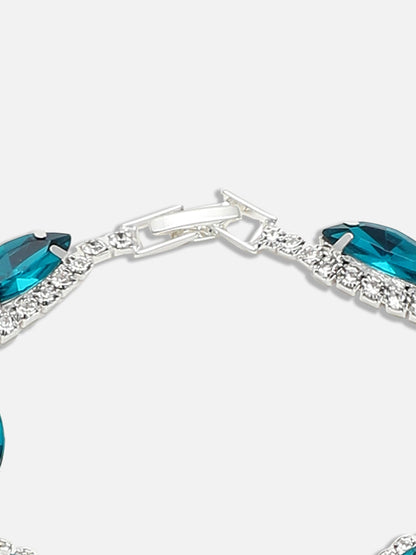 GOLD PLATED PARTY DESIGNER STONE BRACELET FOR WOMEN