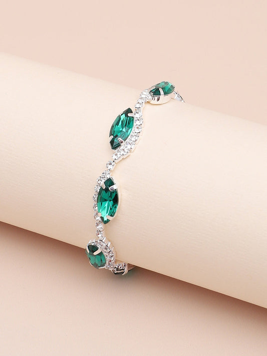 GOLD PLATED PARTY DESIGNER STONE BRACELET FOR WOMEN