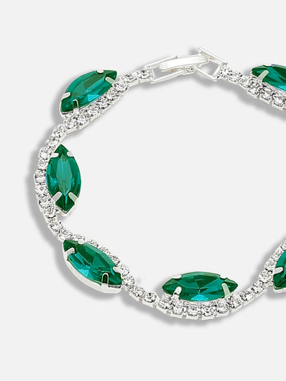 GOLD PLATED PARTY DESIGNER STONE BRACELET FOR WOMEN