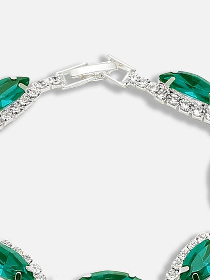 GOLD PLATED PARTY DESIGNER STONE BRACELET FOR WOMEN