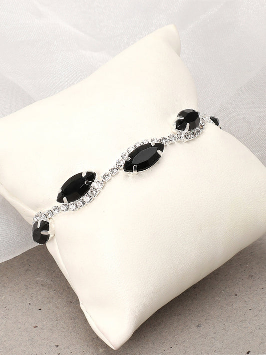 GOLD PLATED PARTY DESIGNER STONE BRACELET FOR WOMEN