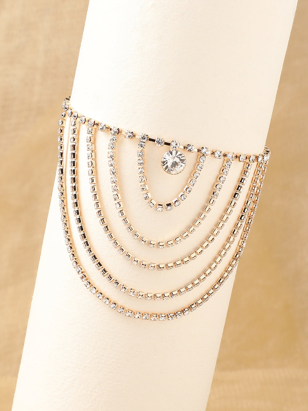 GOLD PLATED PARTY DESIGNER BRACELET FOR WOMEN