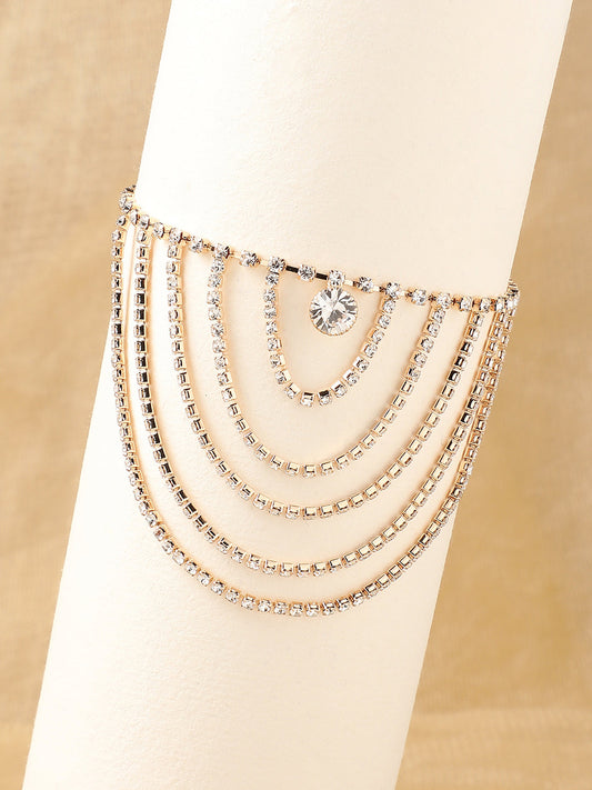 GOLD PLATED PARTY DESIGNER BRACELET FOR WOMEN