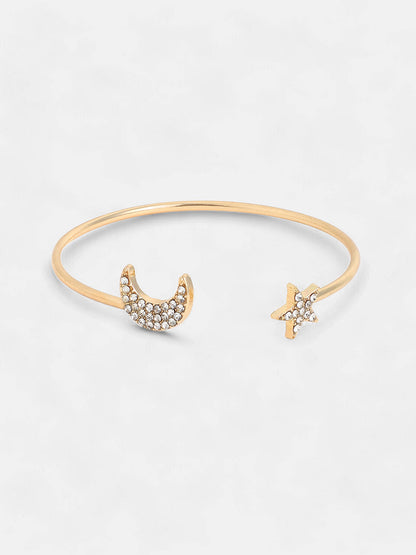Pack of 4 Multistrand Bracelet - Metallic Gold-SOHBRC8090