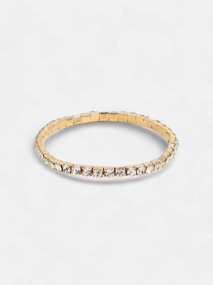 Pack of 4 Multistrand Bracelet - Metallic Gold-SOHBRC8090