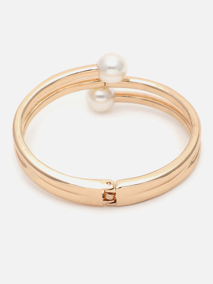 Gold Plated Pearls Bracelet