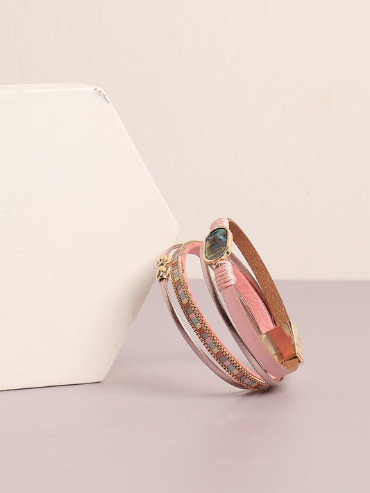 Gold Plated Designer Stone Bracelet