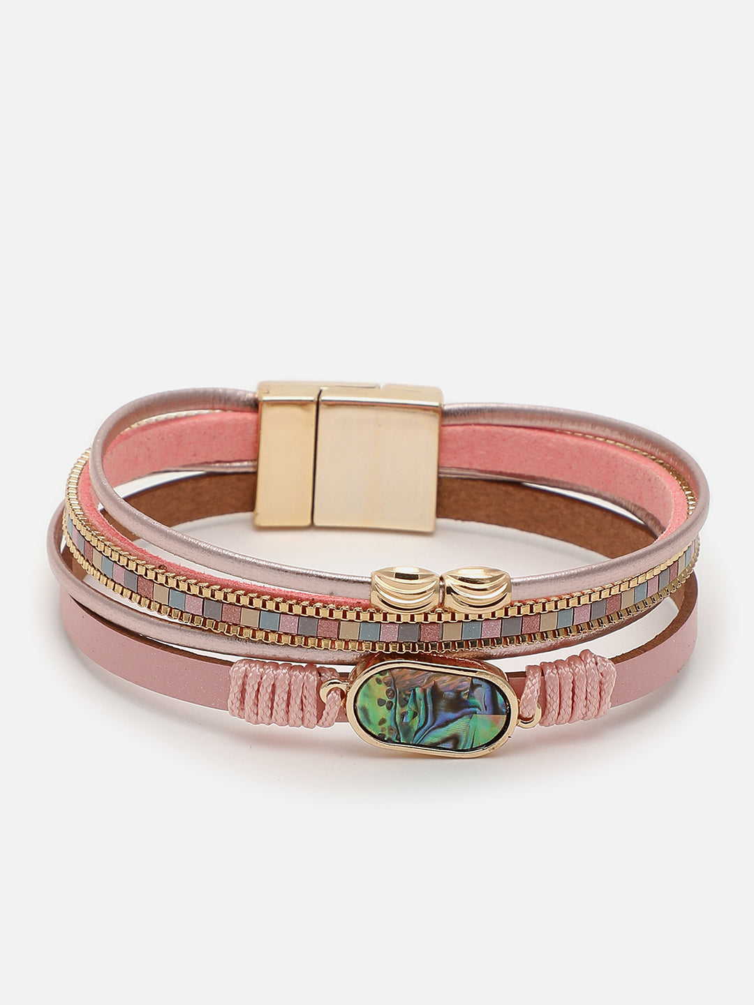 Gold Plated Designer Stone Bracelet