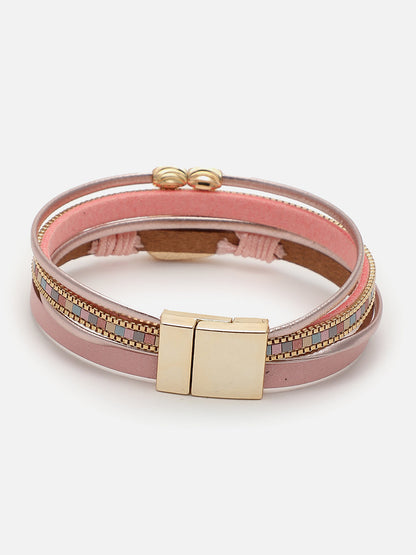 Gold Plated Designer Stone Bracelet