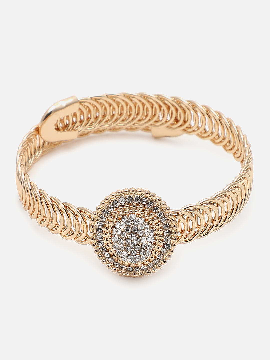 Gold Plated Designer Stone Bracelet