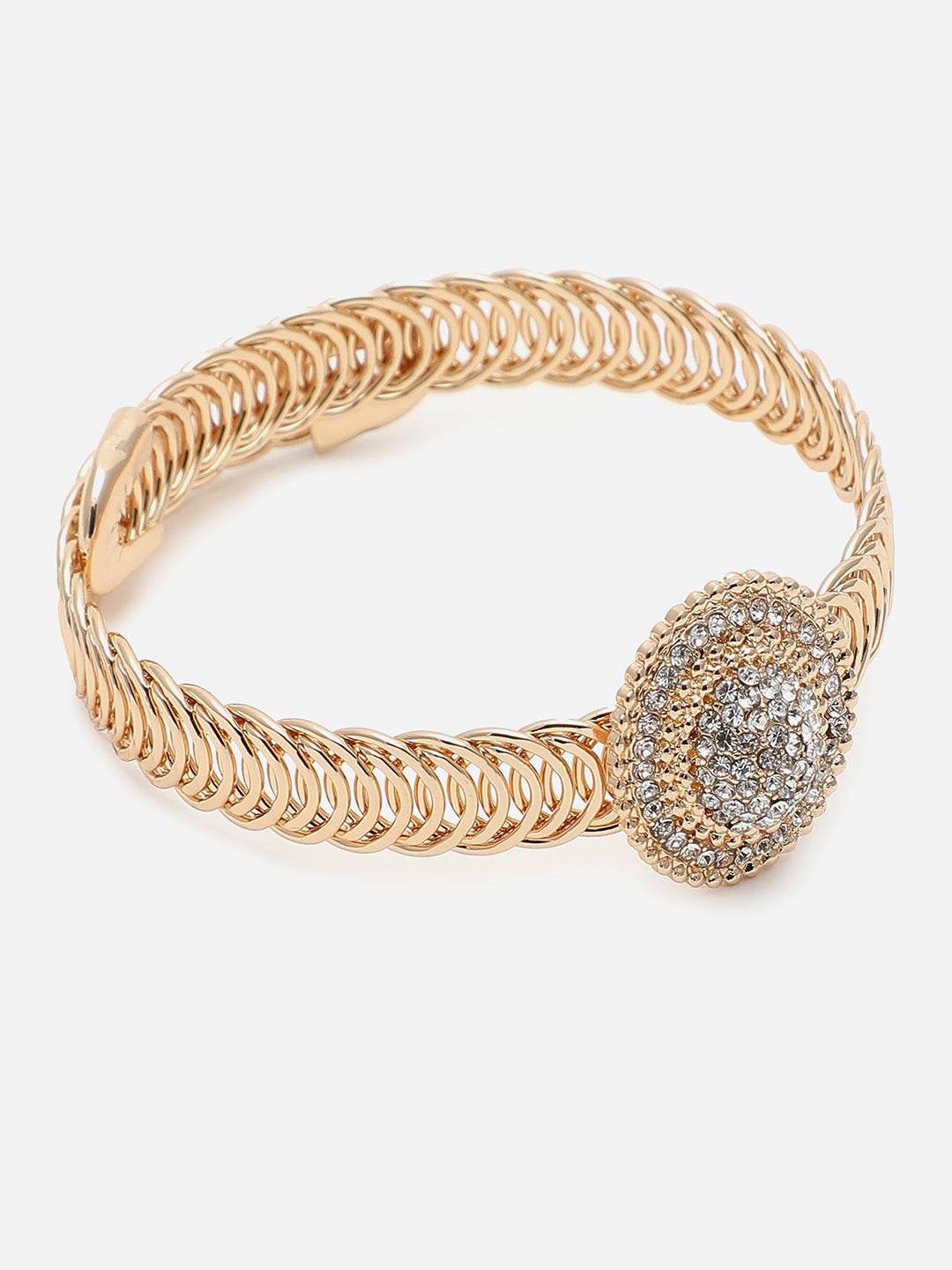 Gold Plated Designer Stone Bracelet