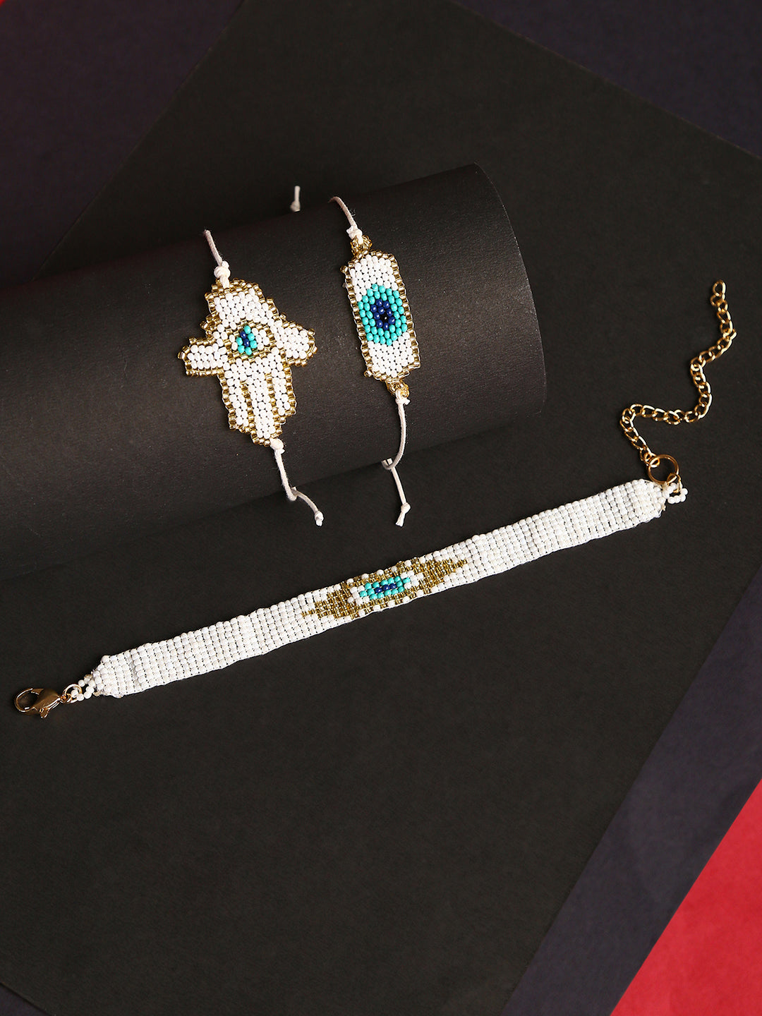Evil Eyed Link Bracelet