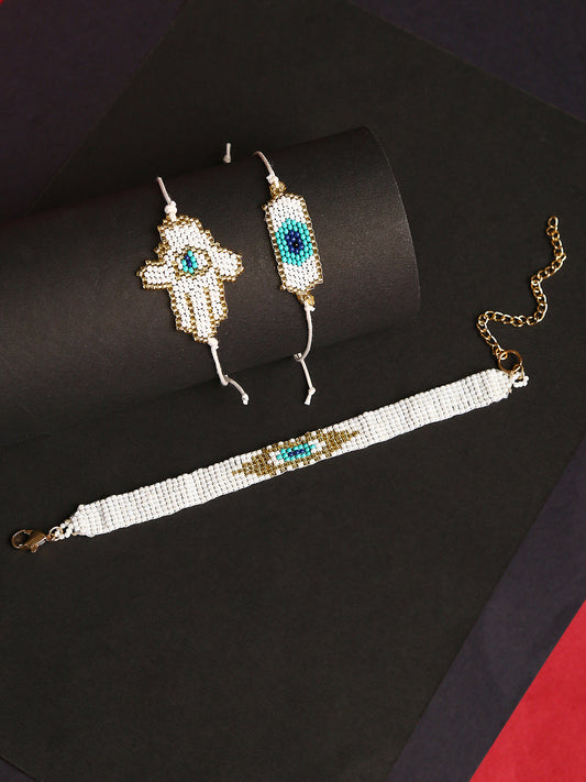 Evil Eyed Link Bracelet