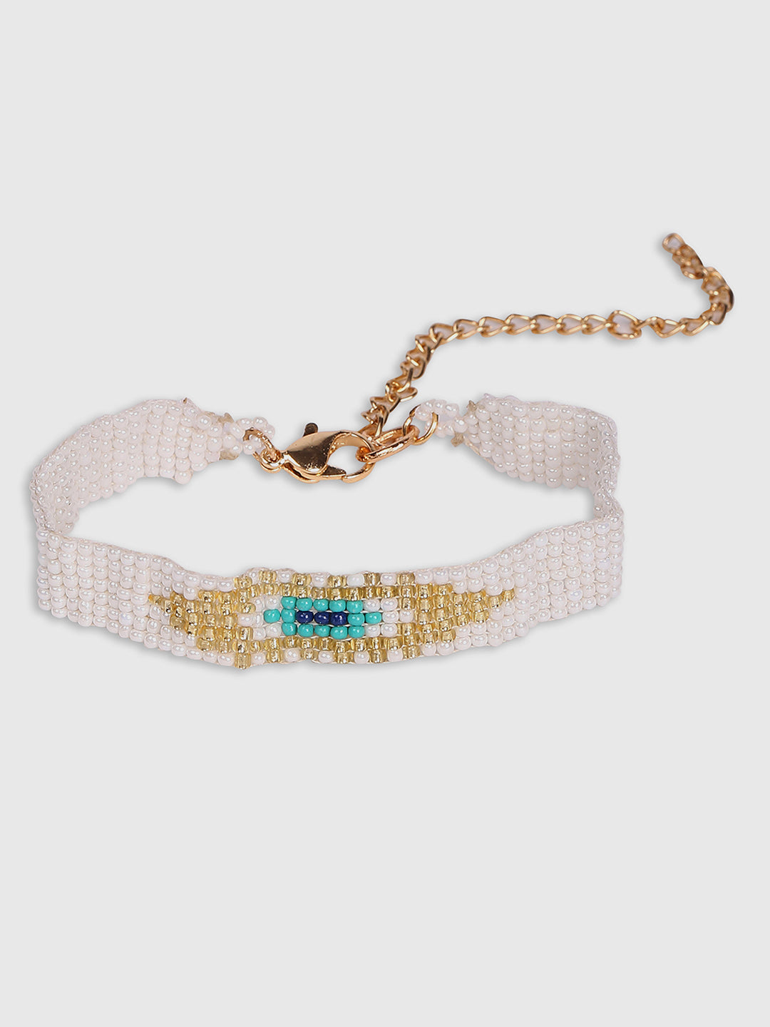 Evil Eyed Link Bracelet
