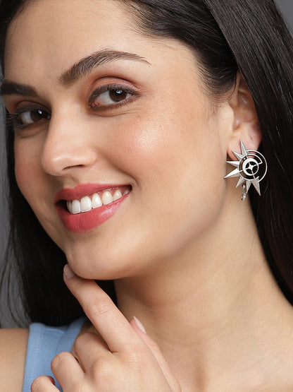 Brass Silver-Plated Earcuffs