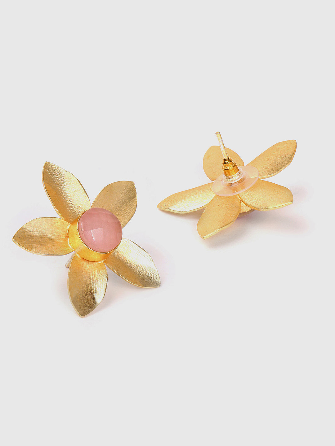 Gold-Plated Floral Studs