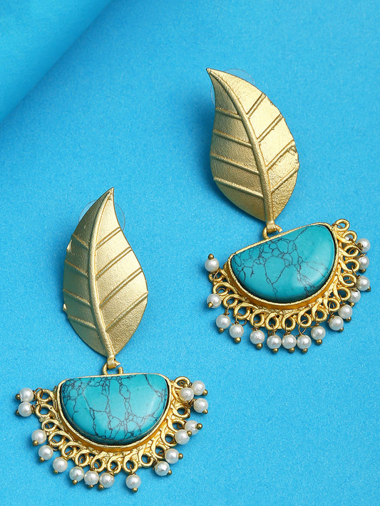 Gold-Plated Contemporary Earrings