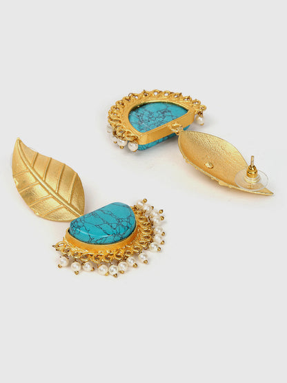 Gold-Plated Contemporary Earrings