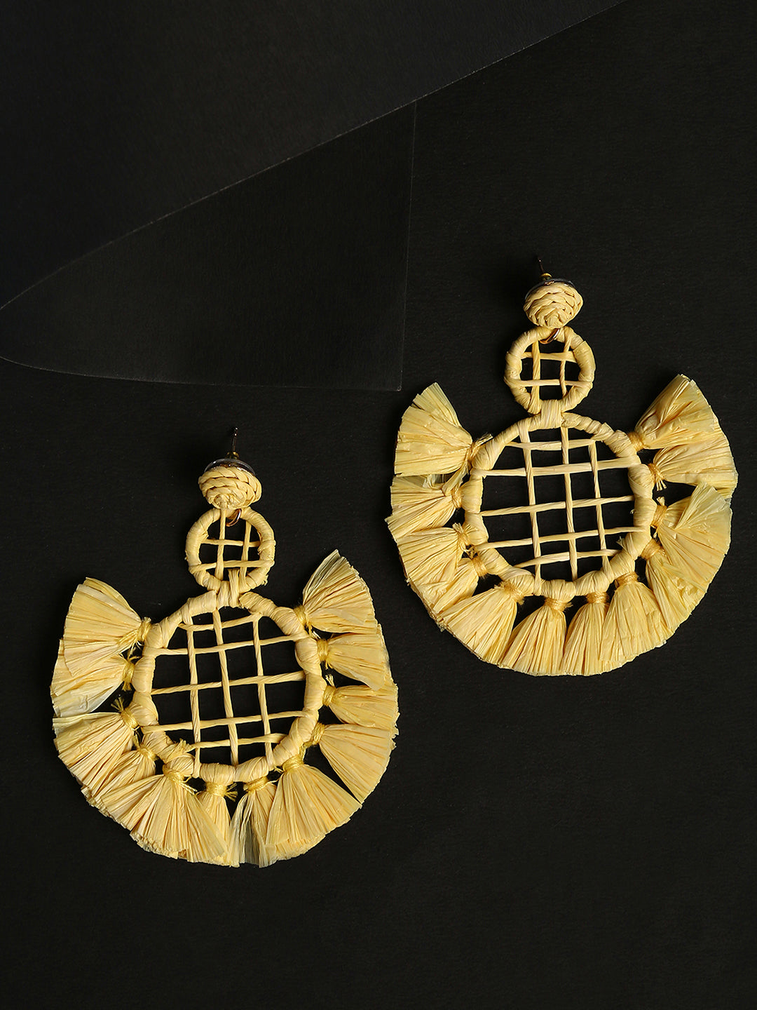 Raffia Boho Studs