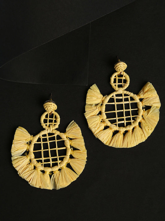 Raffia Boho Studs