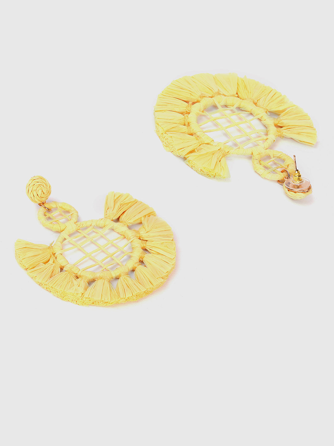 Raffia Boho Studs