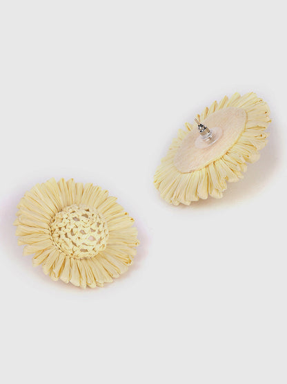 Raffia Boho Studs