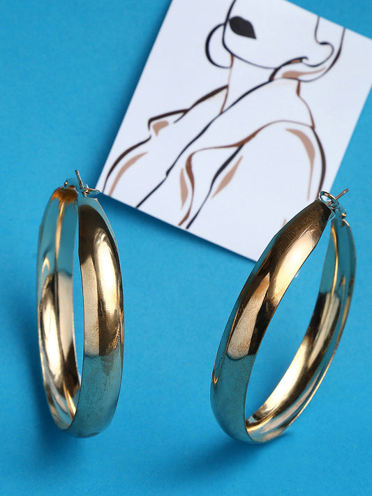 Gold-Plated Hoop Earrings