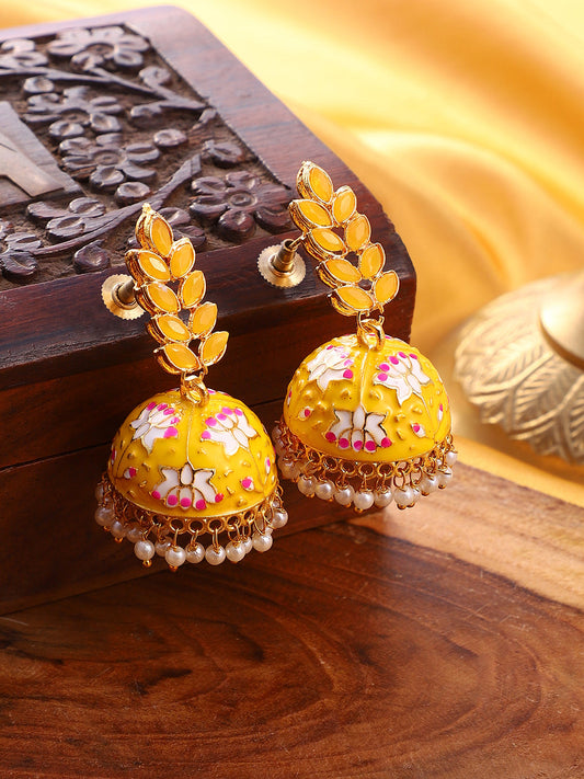 The Zohra Jewellery Set - Canary Yellow-SOHEAR1100