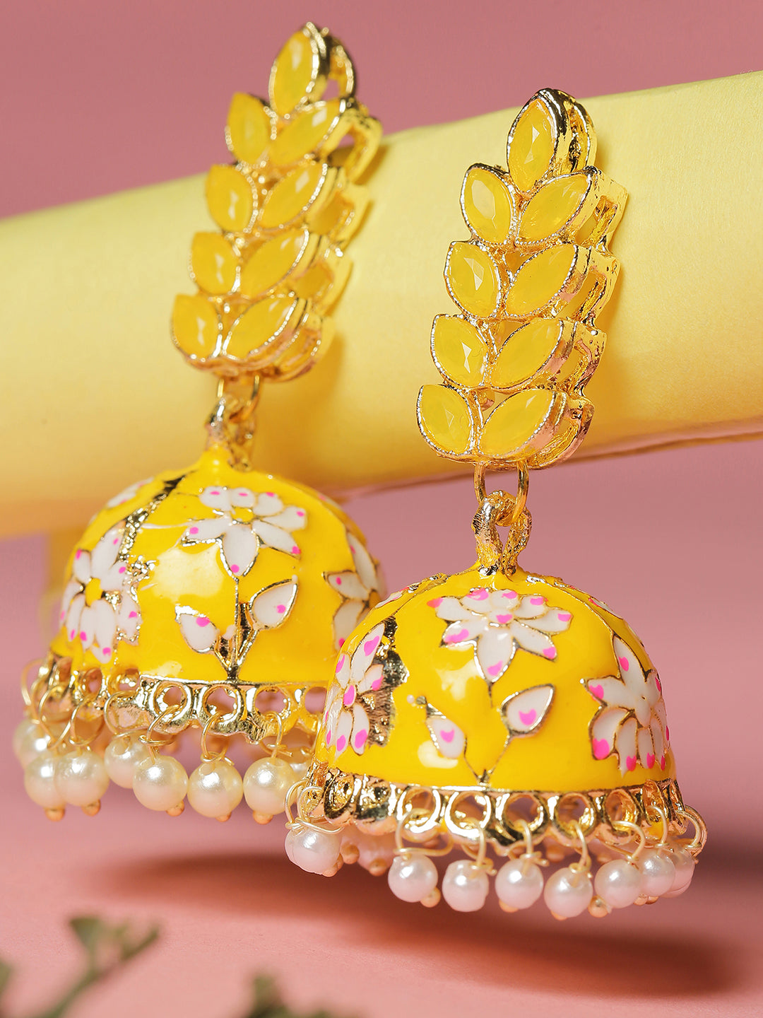 Meenakari Jhumkas