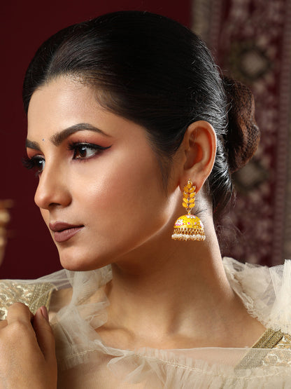 The Zohra Jewellery Set - Canary Yellow-SOHEAR1100