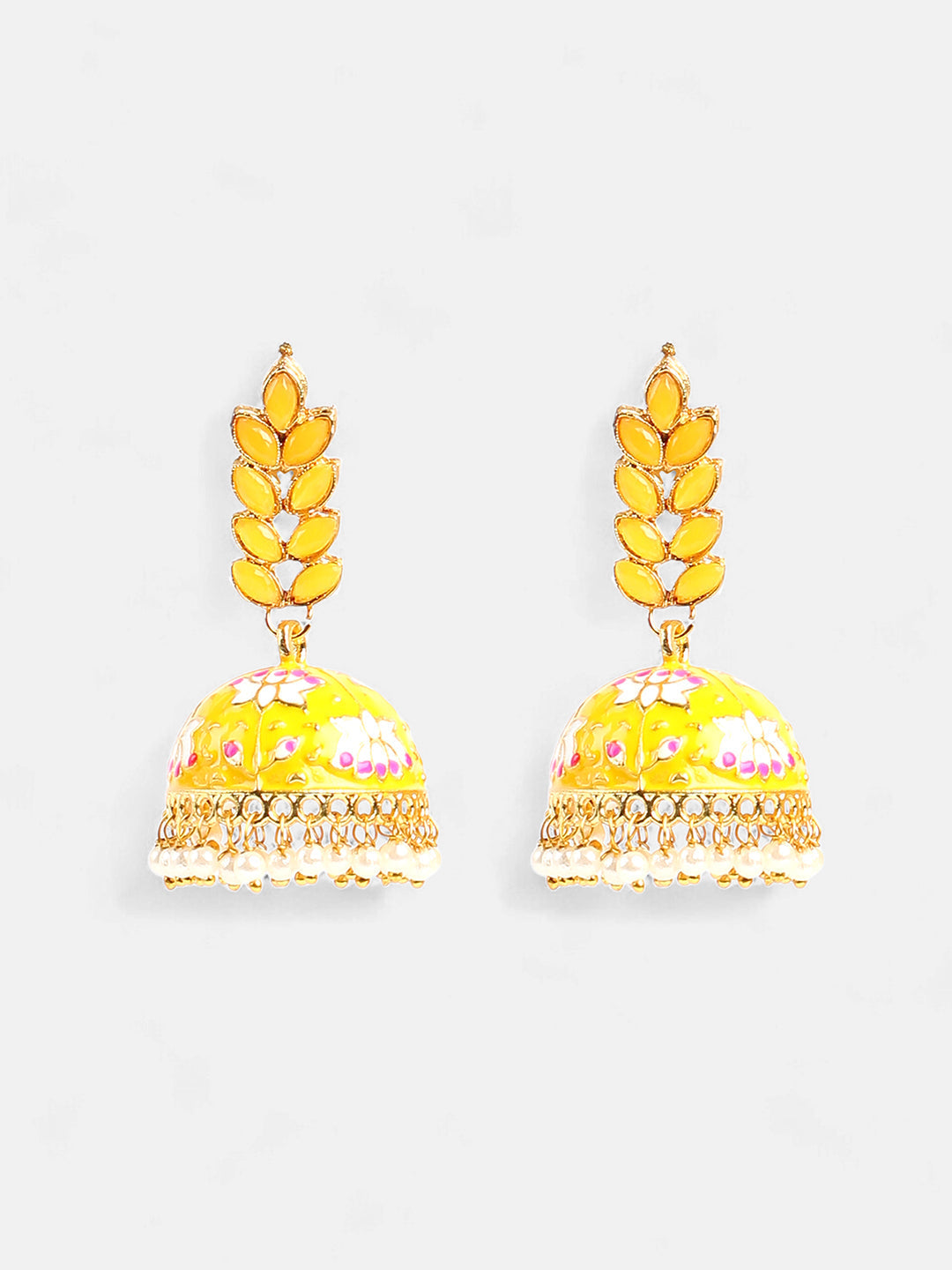 The Zohra Jewellery Set - Canary Yellow-SOHEAR1100