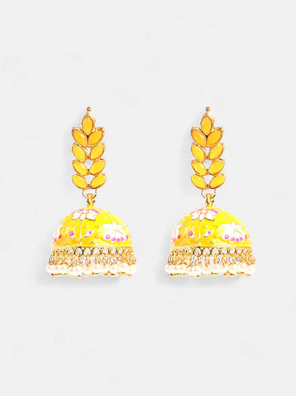 The Zohra Jewellery Set - Canary Yellow-SOHEAR1100