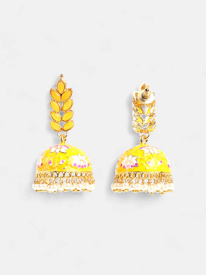 The Zohra Jewellery Set - Canary Yellow-SOHEAR1100