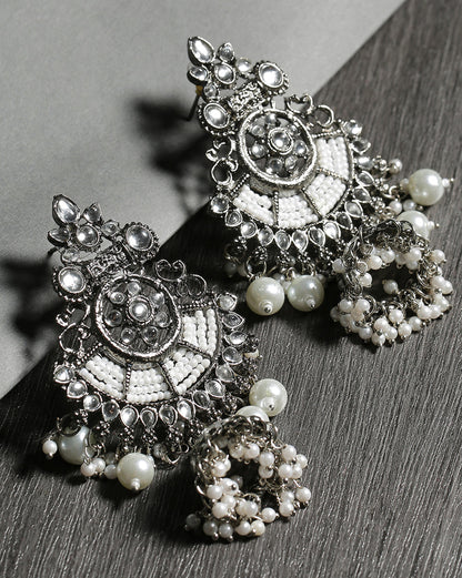 Oxidized Paachi Kundan Pearls
