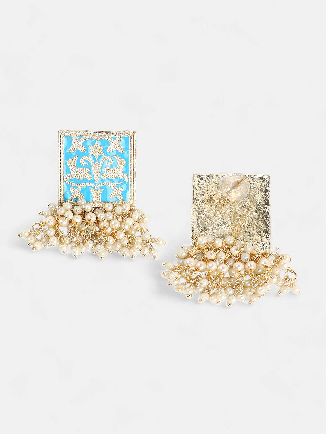 The Niloufar Drop Earrings - Azure Blue-SOHEAR1103