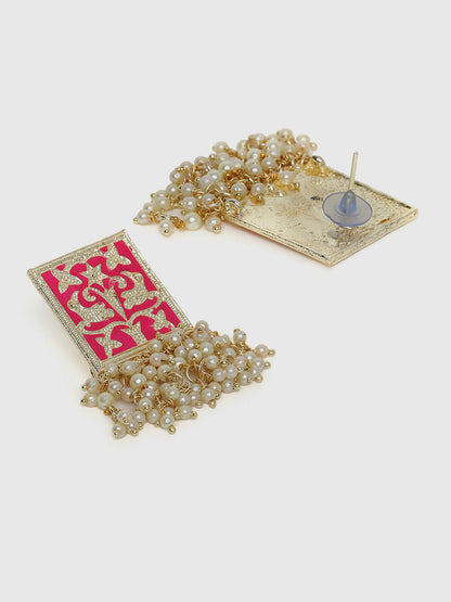 Meenakari Pearl Laheriya Studs